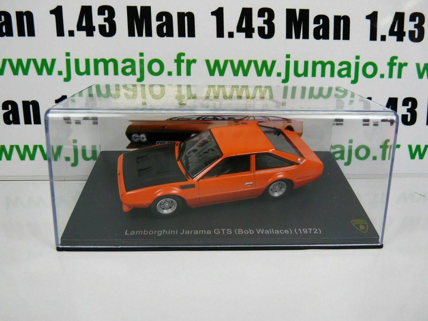 LB68 voiture 1/43 IXO LAMBORGHINI : JARAMA GTS Bob Wallace 1972