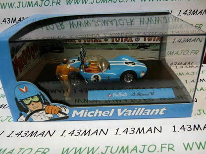 MV1 voiture altaya IXO 1/43 diorama MICHEL VAILLANT :LE MANS '61 n°1