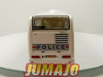 SUB100 BUS IXO Hachette 1/43 : Irisbus Agora S Police National 60 France 2002