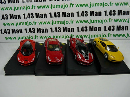 lot 4 voitures 1/43 FERRARI GT : LaFerrari, F12, FXX, 360 Modena