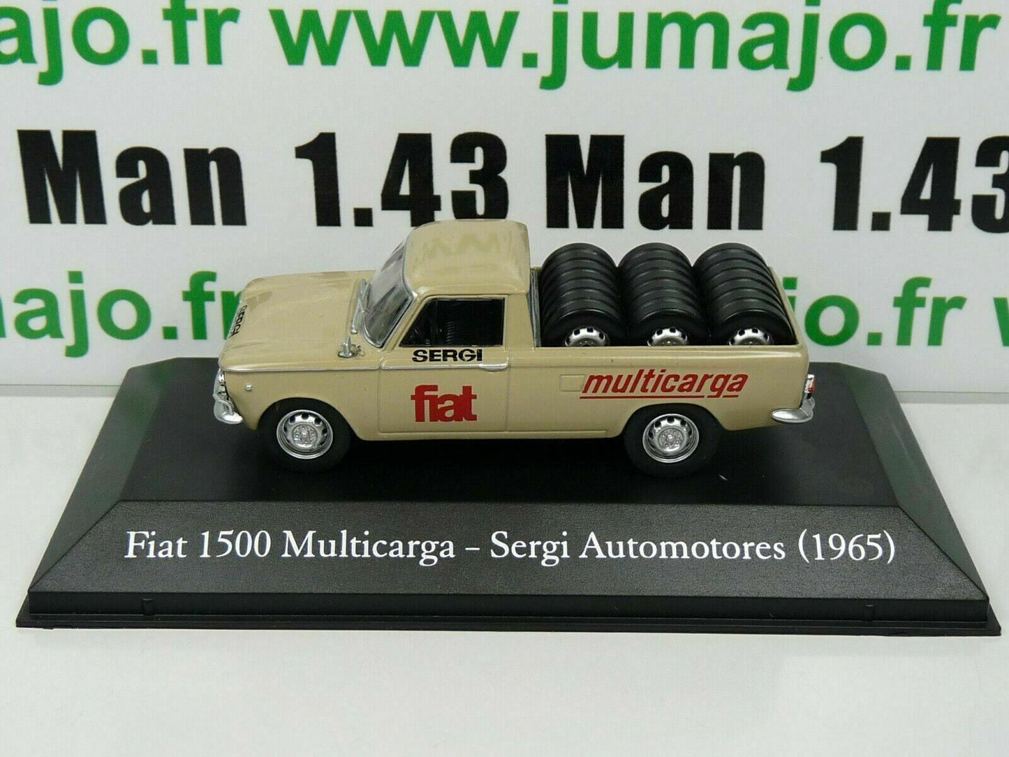 SER23 1/43 SALVAT Vehiculos Servicios: Fiat 1500 Multicarga pick-up Pneus (1965)