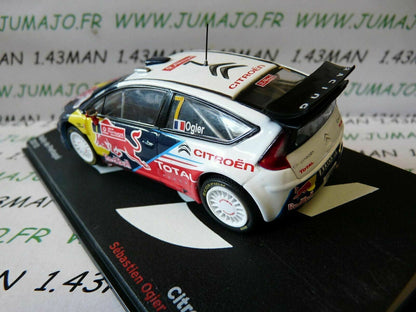 RIT voiture 1/43 IXO Altaya Rallye BELG : CITROEN C4 WRC Ogier Portugal 2010