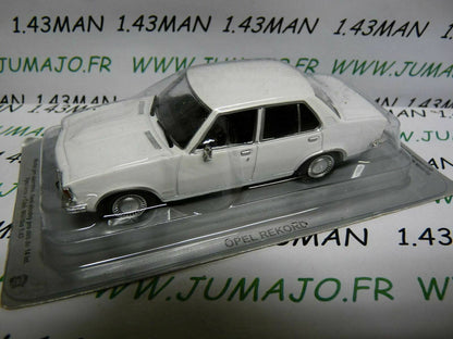 PL62 VOITURE 1/43 IXO IST déagostini POLOGNE : OPEL REKORD D blanche