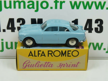 MRY1 Voiture 1/48 MERCURY hachette : ALFA ROMEO GIULIETTA SPRINT bleu