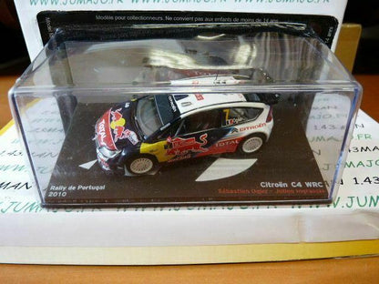 RIT voiture 1/43 IXO Altaya Rallye BELG : CITROEN C4 WRC Ogier Portugal 2010