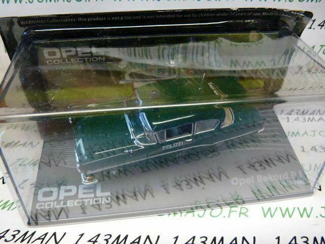 OPE102 Voiture 1/43 IXO Eaglemoss OPEL Collection : Rekord PI polizei 1957-1960