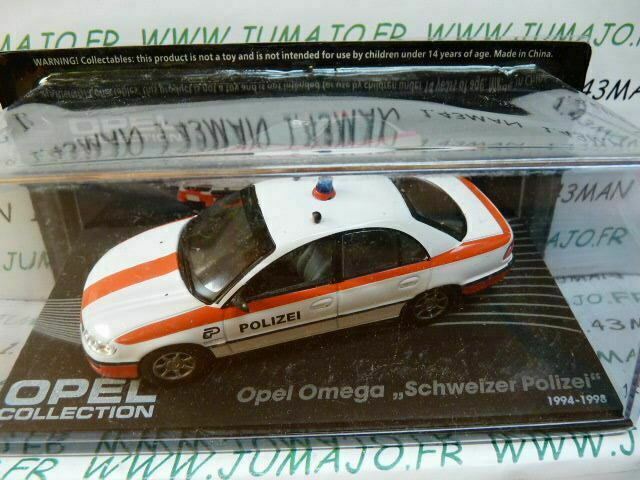 OPE117 voiture 1/43 IXO eagle moss OPEL collection : OMEGA police suisse