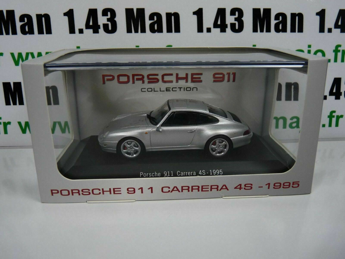 POR9 : voiture 1/43 atlas NOREV PORSCHE 911 : PORSCHE 911 carrera 4S-1995
