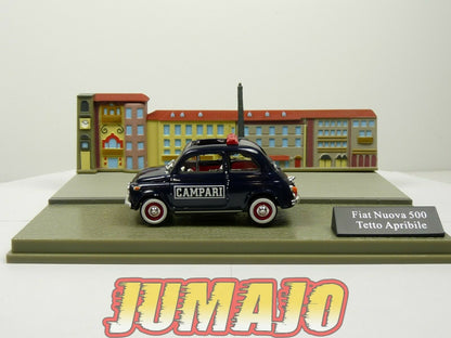 IT81 Voiture 1/43 FIAT : Diorama FIAT 500 Nuova Tetto Apribile Campari