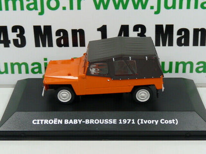 CVW3 1/43 IXO Direkt CITROËN 2cv world Baby-Brousse 1971 Mehari Côte d'Ivoire