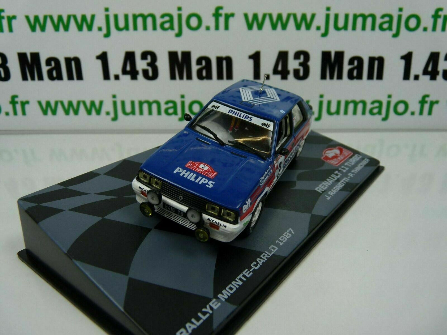 RMIT19 1/43 IXO Rallye Monte Carlo : RENAULT 11 Turbo 1987 J.Ragnotti #3