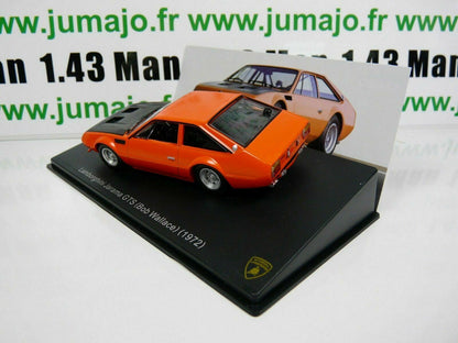 LB68 voiture 1/43 IXO LAMBORGHINI : JARAMA GTS Bob Wallace 1972