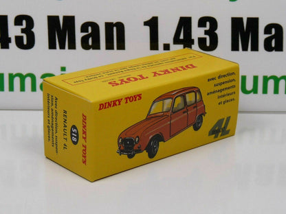 DT13 Voiture réédition DINKY TOYS atlas : 518 Renault 4L Blue Clair UK