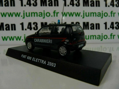 CR22 voiture 1/43 CARABINIERI : FIAT 600 ELETTRA 2003