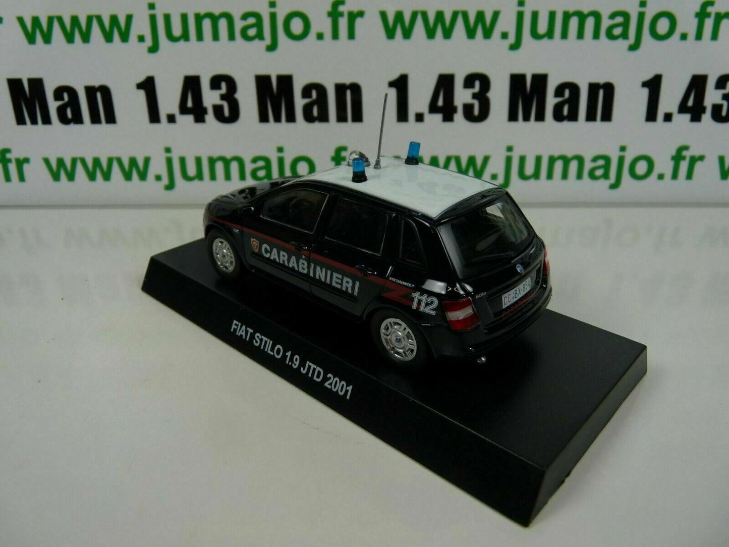 CR13 voiture 1/43 CARABINIERI : FIAT STILO 1.9 JTD 2001