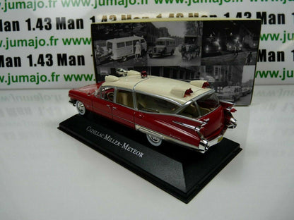 AMB2 1/43 IXO atlas AMBULANCE COLLECTION CADILLAC Miller Meteor 59 ghostbuster