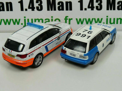 lot 2 X 1/43 IST déagostini POLOGNE Police du Monde AUDI Q7 Audi A6 PM32 49