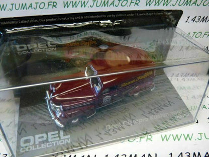 OPE96 1/43 IXO eagle moss OPEL collection n°88 : OLYMPIA KASTENWAGEN café 1950