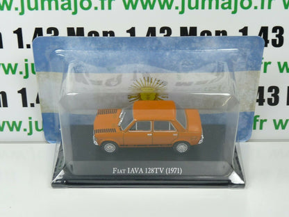 ARG36 Voiture 1/43 SALVAT Autos Inolvidables : FIAT 128 TV IAVA 1971