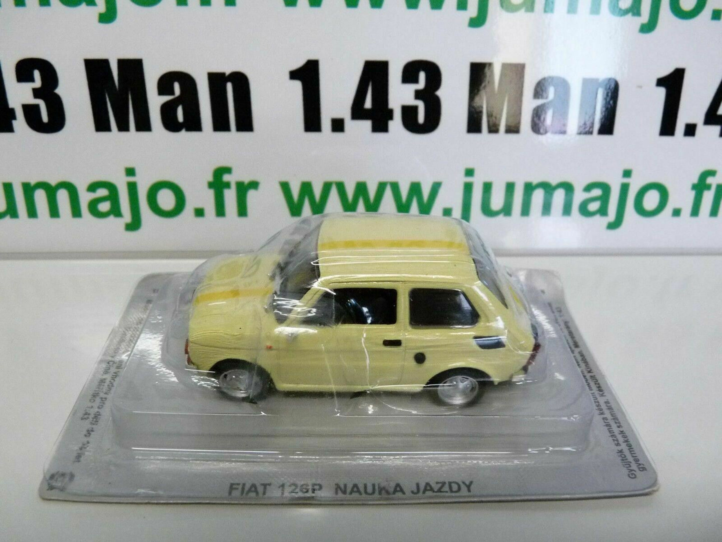 PL192 Voiture 1/43 IXO IST DeAgostini POLOGNE : FIAT 126 auto ecole NAUKA JAZDY
