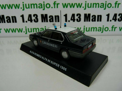 CR2 voiture 1/43 CARABINIERI : ALFA ROMEO ALFA 90 SUPER 1986