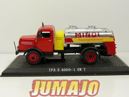 DDRT7 CAMIONS 1/43 atlas IXO : IFA S 4000 - 1 SW 7 citerne MINOL